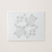 Zwei Meerschildkröten - Puzzle für Erwachsene (Horizontal)