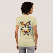 Zwei mehrfarbige Besitzer in Schmetterlingen T - S T-Shirt (Schwarz voll)