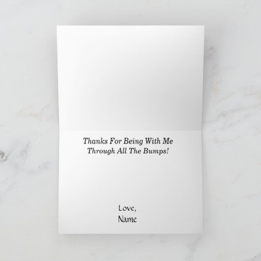 Zwei Men-Elbow-Bump-Karten Karte (Innenseite)