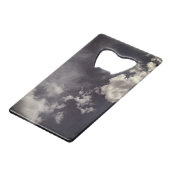 Zwei Metallwolken Geldbeutel Flaschenöffner (Vorderseite Schrägansicht)