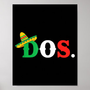 Zwei mexikanische Hüte Geburtstag Cinco de Mayo Hu Poster