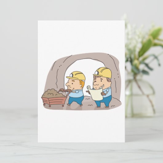 Zwei Minen Einladung (Stehend Vorderseite)