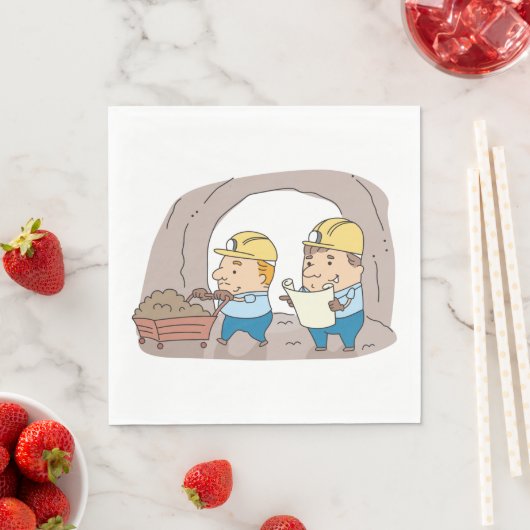 Zwei Minen Serviette (Beispiel)