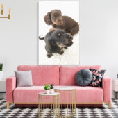 Zwei Miniaturbilder, Studio Shot Leinwanddruck (Insitu (Wohnzimmer))