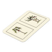 Zwei Miniaturpalmen Gerahmt Magnet (Linke Seite)