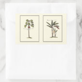 Zwei Miniaturpalmen Gerahmt Rechteckiger Aufkleber (Tasche)