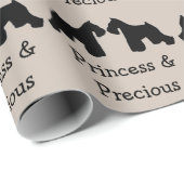 Zwei Miniaturschnauzers-Hunde Geschenkpapier (Rolleneckpunkt)