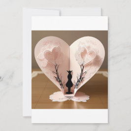 Zwei miteinander verflochtene Herzen: ein Symbol f Einladung