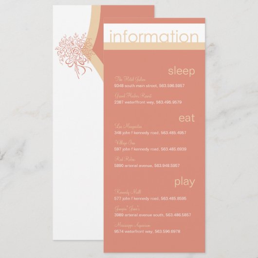 Zwei Mitteilungen Einladung (Vorne/Hinten)