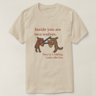 Zwei mittelalterliche Wölfe T-Shirt