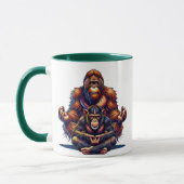 Zwei mittelnde Zen-Affen. Tasse (Links)