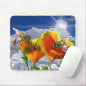 Zwei Mohnblumen-Bild 015 Mousepad (Mit Mouse)