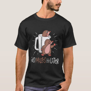 Zwei Moles Per Liter Süße Tier Lover Funny Chemis T-Shirt