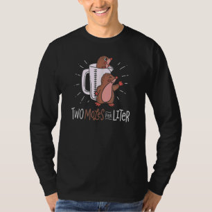 Zwei Moles pro Liter Süße Tier Chemische Kostüme T-Shirt