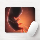 Zwei Monate alter Fetus Mousepad (Mit Mouse)