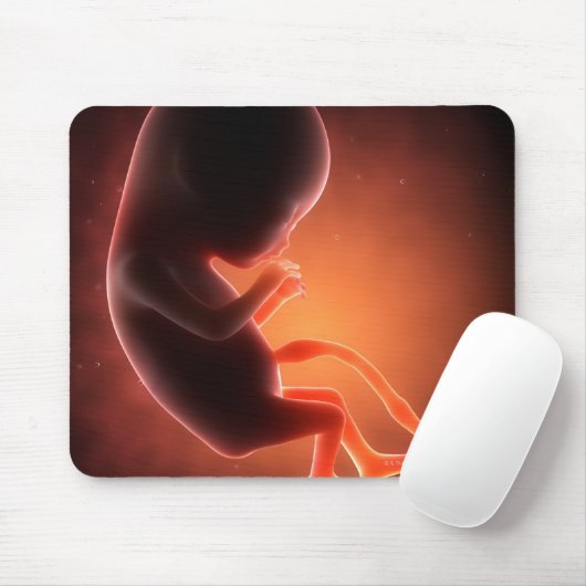 Zwei Monate alter Fetus Mousepad (Mit Mouse)