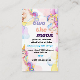 Zwei Monate zum Geburtstag Begleitkarte