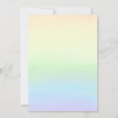 Zwei Monate zum Geburtstag Einladung (Rückseite)