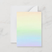 Zwei Monate zum Geburtstag Mitteilungskarte (Rückseite)