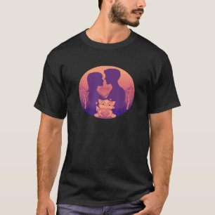 Zwei-Mond-Katz-Vogel T-Shirt