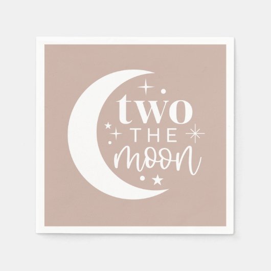 Zwei Mondblüten Serviette (Vorderseite)