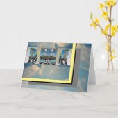 ''Zwei Monde'' Karte (Gelbe Blume)