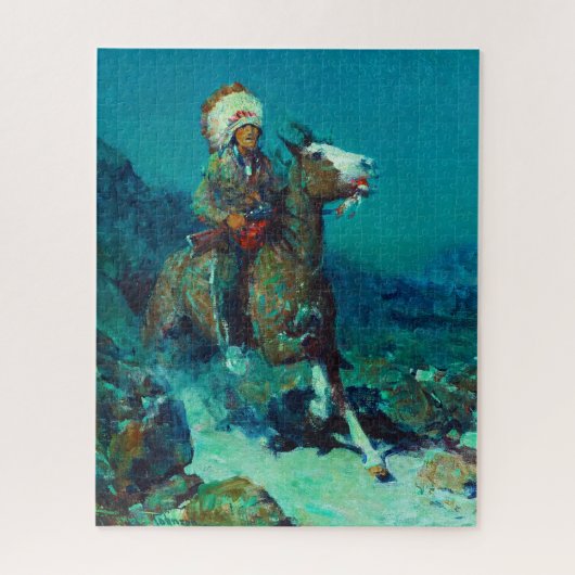 Zwei Monde mit Frank Tenney Johnson Puzzle (Vertikal)