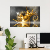 Zwei Monde Poster (Heimbüro)