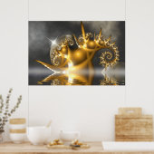 Zwei Monde Poster (Küche)