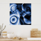 Zwei Monde Poster (Küche)