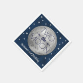 Zwei Monde zum 2. Geburtstag Napkins Serviette (Ecke)