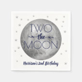 Zwei Monde zum 2. Geburtstag Napkins Serviette (Vorderseite)