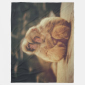 ZWEI MONKEYS FLEECEDECKE (Vorderseite)