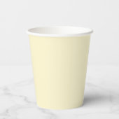 Zwei Monogramm-Blume-Rahmen Lässige Hochzeit Pappbecher (Rückseite)