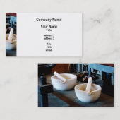 Zwei Mörser und Stampfen im Labrador Visitenkarte (Vorne/Hinten)