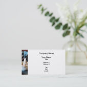 Zwei Mörser und Stampfen im Labrador Visitenkarte (Stehend Vorderseite)