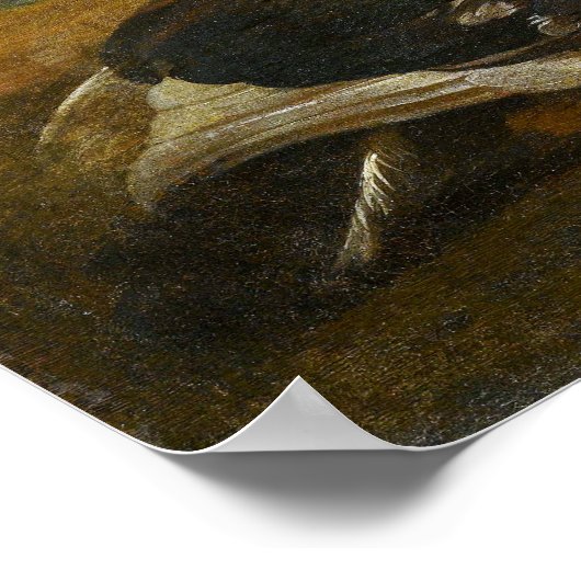 Zwei Moskauer Enten in einer Landschaft Poster (Ecke)