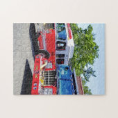 Zwei Motor vor dem Feuerwerk Puzzle (Horizontal)