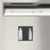 Zwei Mourners Magnet (In Situ (Geschirrspüler))