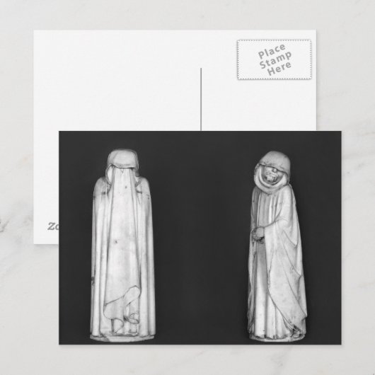 Zwei Mourners Postkarte (Vorne/Hinten)
