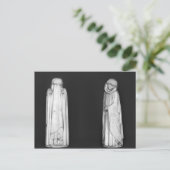 Zwei Mourners Postkarte (Stehend Vorderseite)