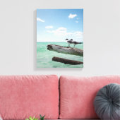 Zwei Möwen, die auf einem toten Baum sitzen und au Leinwanddruck (Insitu (Wohnzimmer))