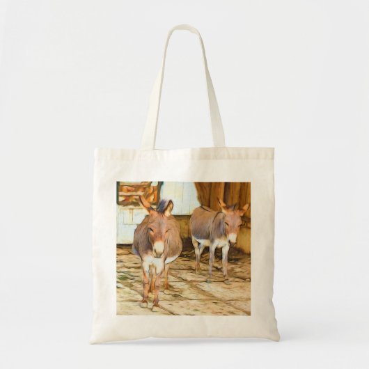 Zwei Mules, die Esel sind Tragetasche (Vorne)