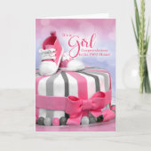 ZWEI MUMS Neue Baby Girl Glückwunschkarte Karte (Vorderseite)