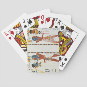 Zwei Muralen aus den Gräbern der Könige von Theben Spielkarten