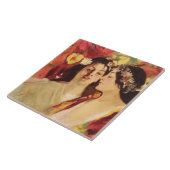 Zwei Muses of Spring (von Stefan Luchian) Fliese (Seite)