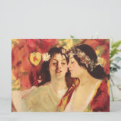 Zwei Muses of Spring (von Stefan Luchian) Karte (Stehend Vorderseite)