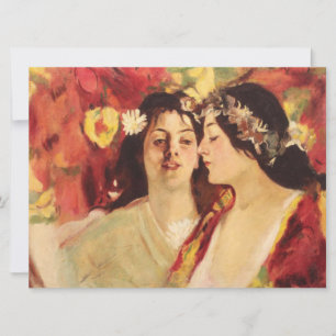 Zwei Muses of Spring (von Stefan Luchian) Karte