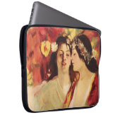 Zwei Muses of Spring (von Stefan Luchian) Laptopschutzhülle (Vorne Rechts)