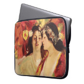 Zwei Muses of Spring (von Stefan Luchian) Laptopschutzhülle (Vorderseite Links)